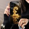 Premium Gold Pound Sign phone case glass s25 ultra case s26 ultra case for Samsung Galaxy S26 S25 S24 S23 S22 FE Ultra Plus