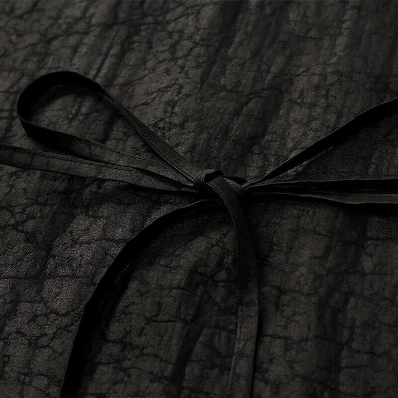 GOELIA Xiangyunsha New Chinese Style Qipao Dress with Frog Buttons