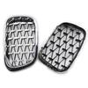 Front Diamond Kidney Grille Gypsophila Grille For BMW E39 M5 Series 1997-2003 520i 525 530 ABS Silver Black