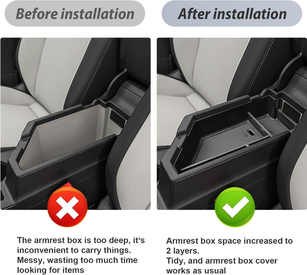 Center Console Organizer for Volkswagen Jetta 2020-2025 Car Armrest Storage Box Tray Accessories Car ABS Secondary Storage Box