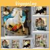 Horse Printed Animals Eagle Leopard Bird 3d Bath Curtains Waterproof Hooks With