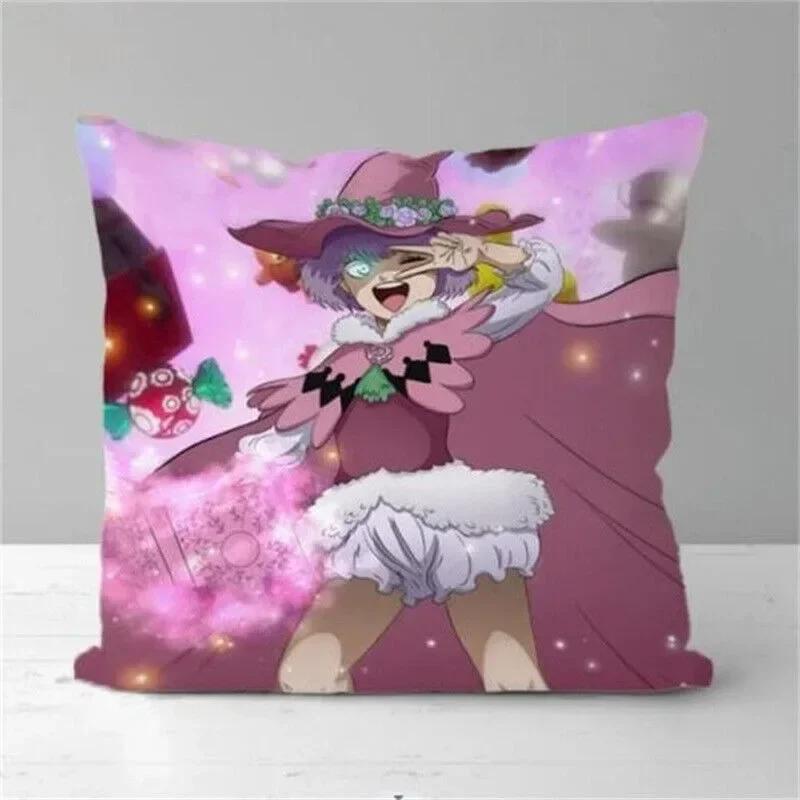 Anime Black Clover Cushion Cover Pillowcase Office Waist Cushion Case Decorative