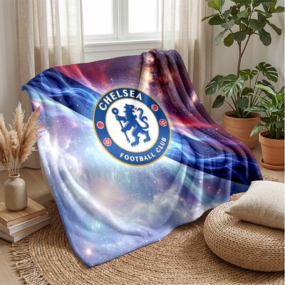 Chelsea FC Themen-Decke Weiche Flanell-Decke Plüsch-Überwurf Gemütliche Sofa-Bett-Decke für Wohnkultur