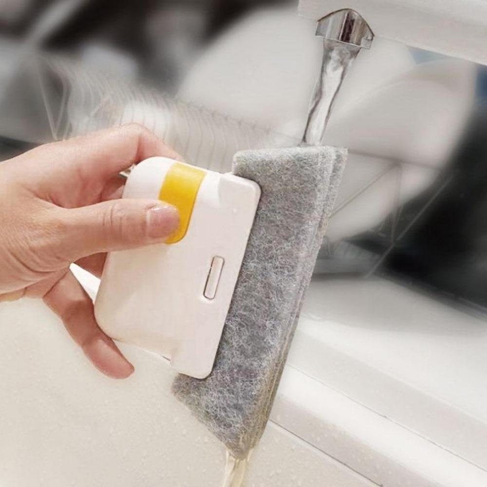 2 In 1 Groove Cleaning Tool Window Frame Door Groove Cleaning Brush Sliding Door Track Cleaning Tools Handheld Crevice Cleaner
