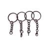 Gun Black Metal Key Chain Doll DIY Jewelry Handmade Accessory