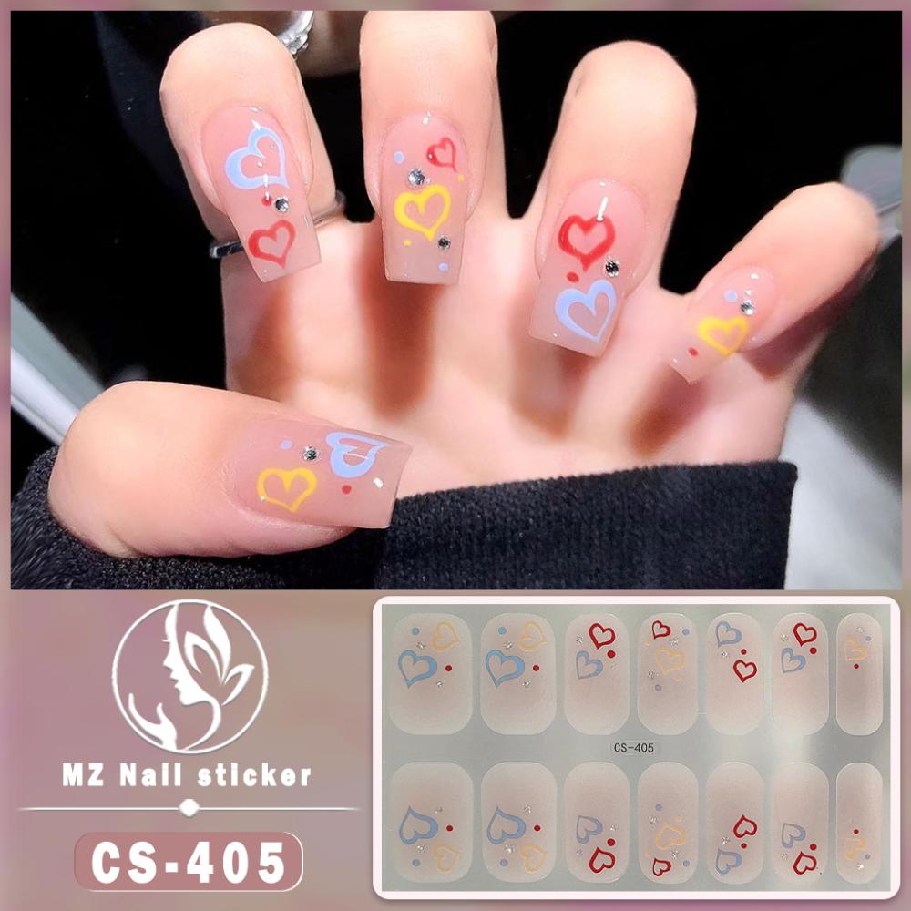 CS No-bake Gel Nail Polish Film Waterproof Full Sticker Chinese Style Panda Manicure Sticker Nail Sticker
