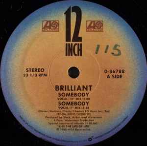 

12inch Record BRILLIANT - Somebody 086788 Atlantic 1986 US Dance & Electronica Used