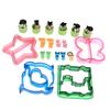 20pcs Sandwich Cutter for Kids Vegetable Cutter Shapes Sets Mini Cookie Cutters Fruit Stamps Mold