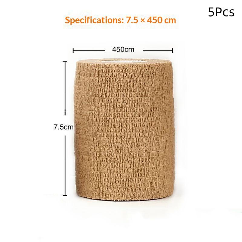 Skin Friendly Sports Self Adhesive Elastic Bandage 5 Pcs Non Woven Wraps for Finger Wrist Leg Athletic Joint Support
