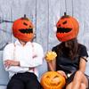 Halloween Decoration Pumpkin Hood, Fun Halloween Decoration, Motorcycle Hood, Festive Atmosphere, Gift For Men And Women