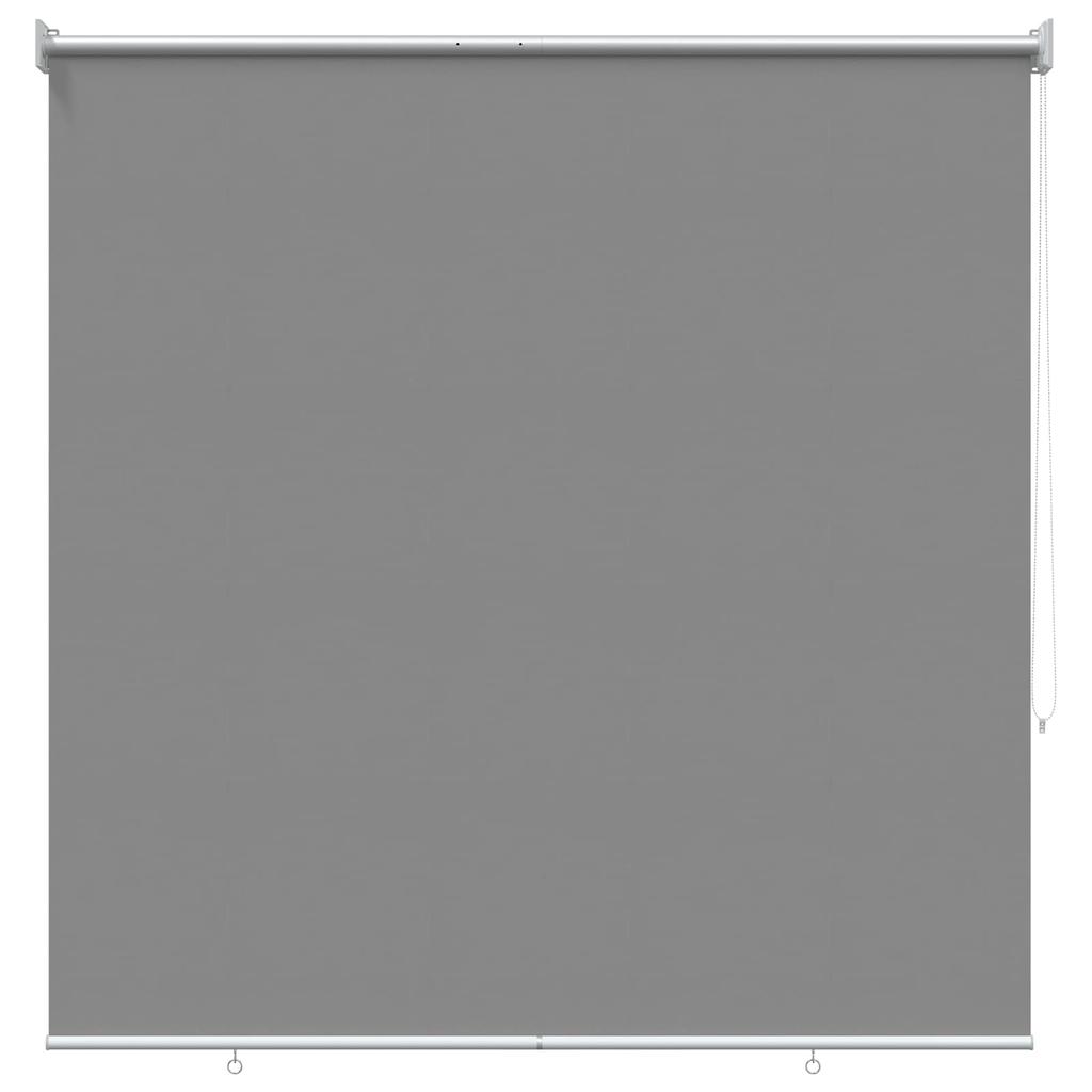Outdoor Roller Blinds with UV Protection Light Grey 120 x 140 cm