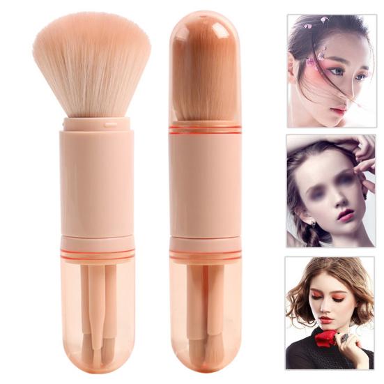 

4 in 1 Brush Professional Cosmetic Multi-use Retractable Mini Facial Makeup Tool