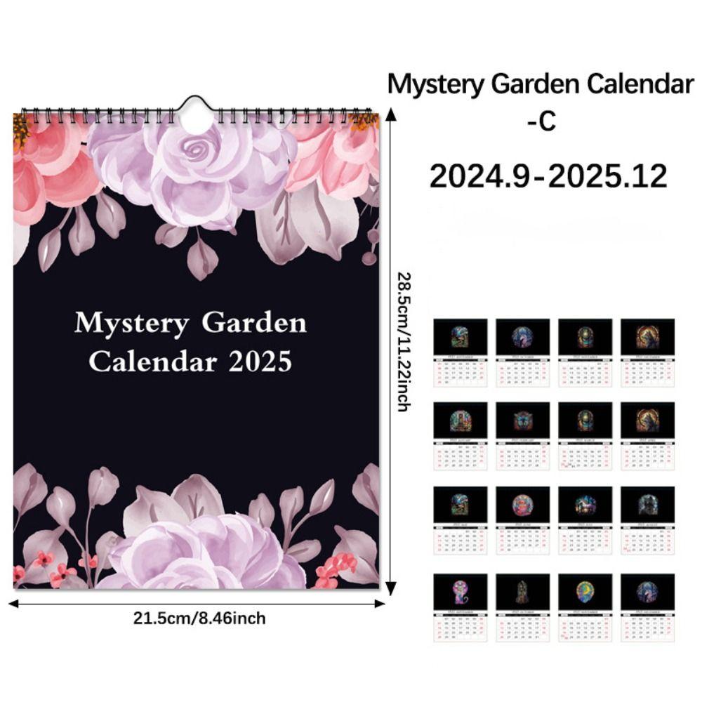 INS Englischer Wandkalender Dunkler Wald Kalenderplaner Büro Illustrationskalender