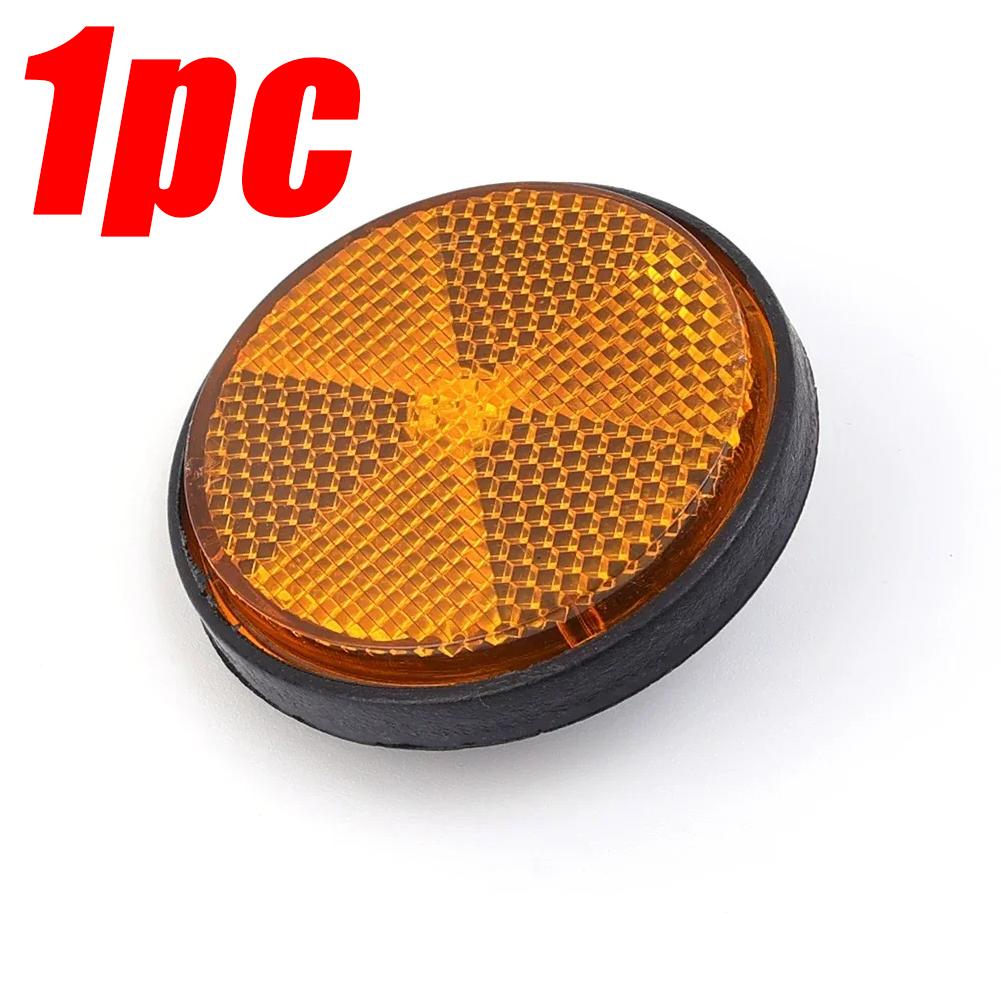 1/5pcs Circular Reflector Universal Car Trucks Motorcycle ATV Bikes Bicycle Reflector Safety Reflector Motorcycles Accessories