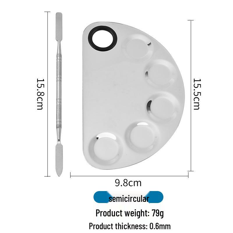 Stainless Steel Nail Art Palette Paint Tray