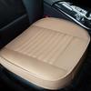 Universele Autostoelhoes Zomer Ademend PU Leer Kussen Voorstoel Pad Beschermer Auto Accessoires Beige