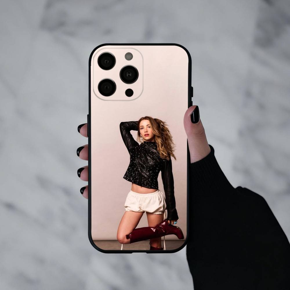 Actor E-Emily R-Rudd Phone Case For iPhone 17pro,16,15,14,13,12,11 Plus,Pro Max,XS,Soft Silicone Black Cover
