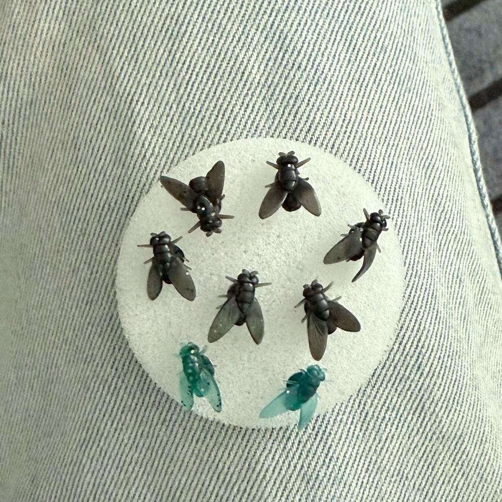 Módní Kreativní Náušnice s Cvočky Mouchy Žertovné Vtipné Mini Náušnice Mouchy Realistické Černé Komáří Cvočky Párty Šperky