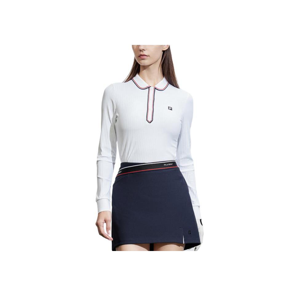 New FILA Golf Series Polo Shirt Women's Jade White A11W415206F-WT