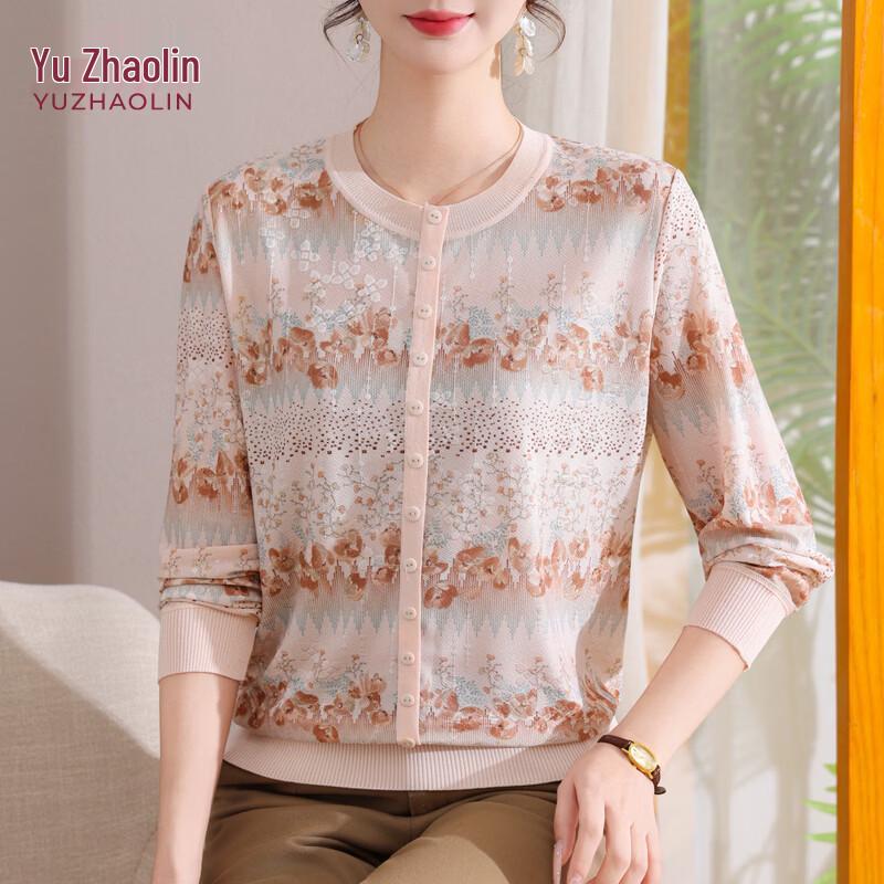 YUZHAOLIN Women s Spring Autumn Long Sleeve Round Neck Blouse 115