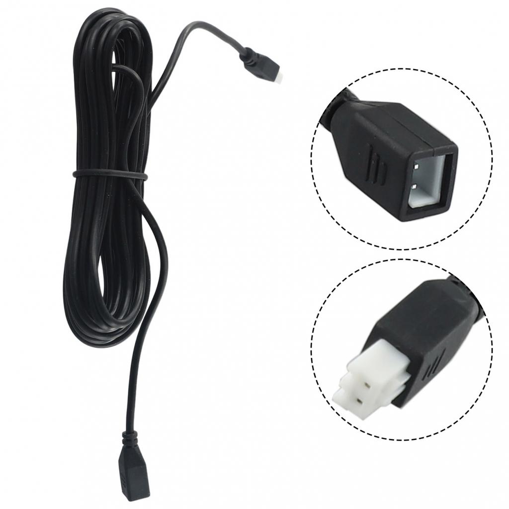 1pc Extension Cable 4 Meters Black Parking Sensor Extension Cable Plastic