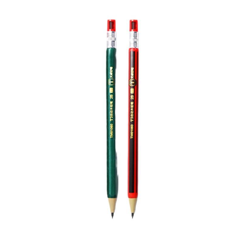 2B Mechanical Exam Pencil: Refillable, Push-Button, Thick Lead, Self-Sharpening, Ideal for Elementary Students