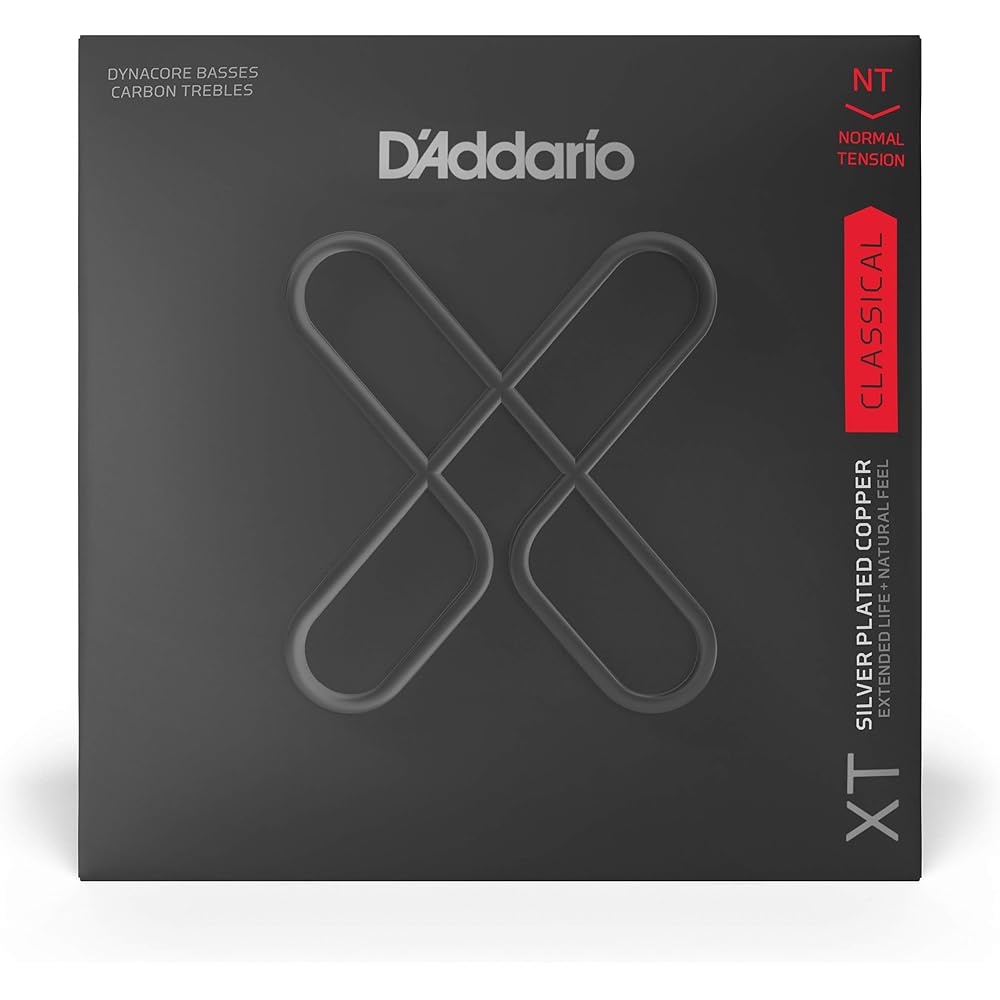 D'Addario Daddario Classical Guitar Strings XT Coated Strings Dynacore/Carbon Normal Tension XTC4...