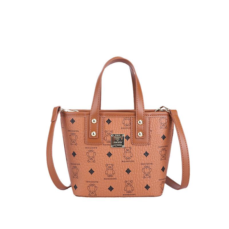 Premium Sense Small Bag Women 2025 New Niche Texture Portable Bucket Bag Versatile Vegetable Basket Shoulder Messenger Bag