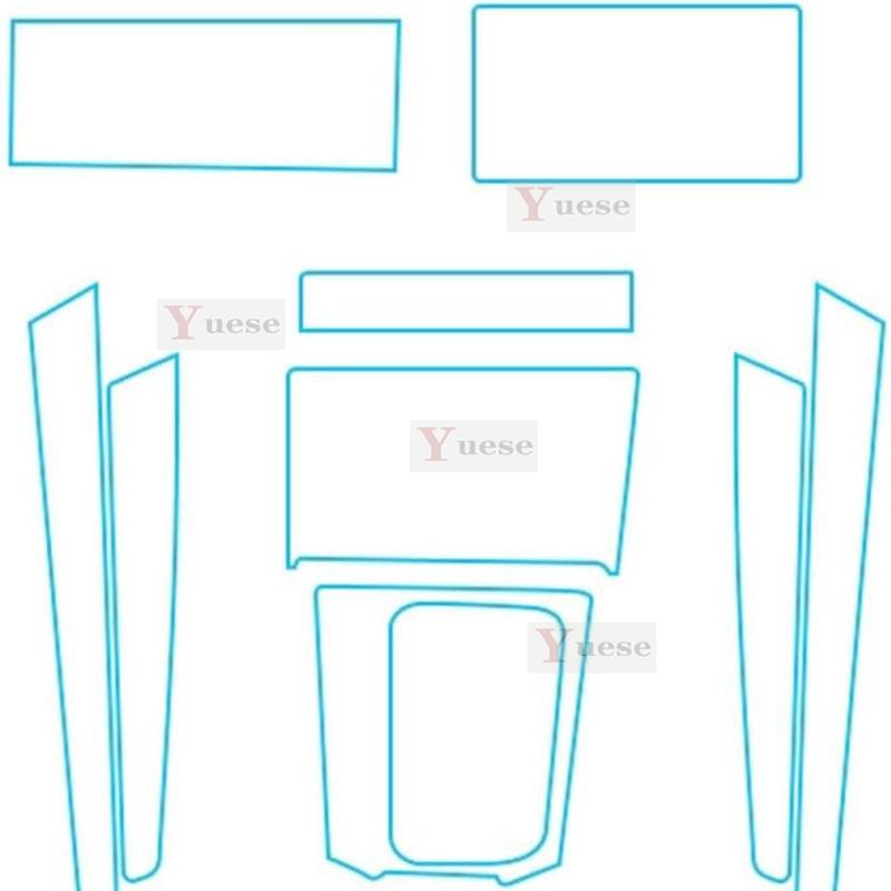 For Skoda Kodiaq Accessories interior Thin film transparent TPU Protective Film Anti-Scratch Sticker