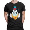 Fun Scrooge McDuck Money Pattern Mens Crew Neck 100 Cotton TShirt Famous Anime Unisex Comfortable Women Men Tshirts