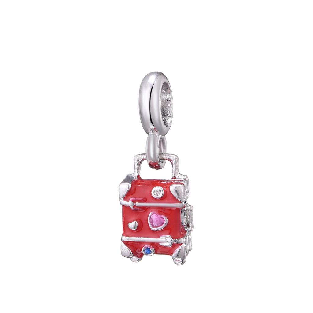 S925 Silver Cute Bear Giraffe Flower Heart Butterfly Bead Bracelet DIY Jewelry Making Kit