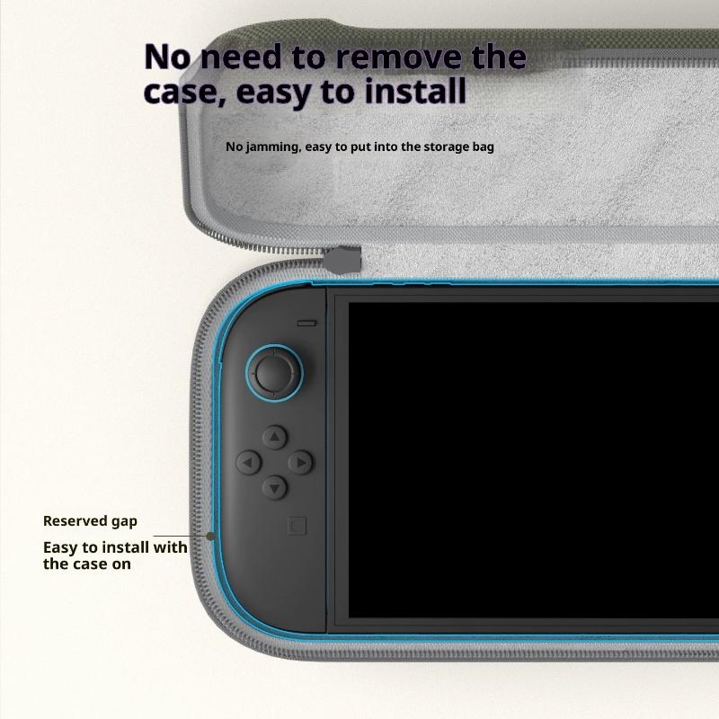 

Portable Carrying Case For Switch 2 Traveling Bag Hard Shell Ns Accessories Protective Cover With 10 Games Cartridges