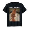 Marcus der Wurm Wo ist Jimbo James Meme T-Shirt Für Männer Frauen 100% Baumwoll T-Shirts Kurzarm Tops 0928-1