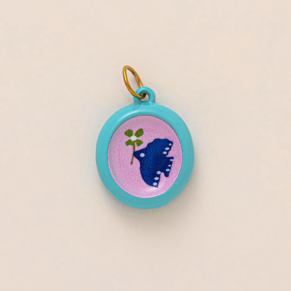 18K Gold Vacuum-Plated Animal and Plant Pendant, DIY Base, Stainless Steel