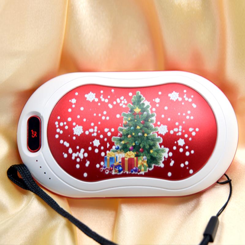 3-speed Temperature Double-sided Tropical Vibration Massage Pocket Hand Warmer That Can Warm Hands and Is Rechargeable