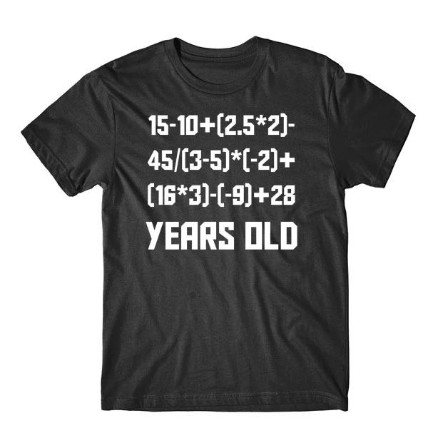 Funny 50th Birthday Shirt - 50 Years Old Algebra Equation Math T-Shirt 3XL