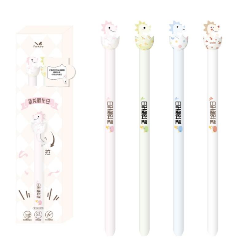 

Kawai Lovely Dinosaur Hatching Day Large Capacity Cute Decompression Pen Quick Drying 0.5mm Student Writing Question Signature