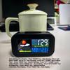 Digital LED Clock Weather Forecast Clock Home Indoor Silent Temperature Humidity Calendar Electronic Alarm Clock with Backlight