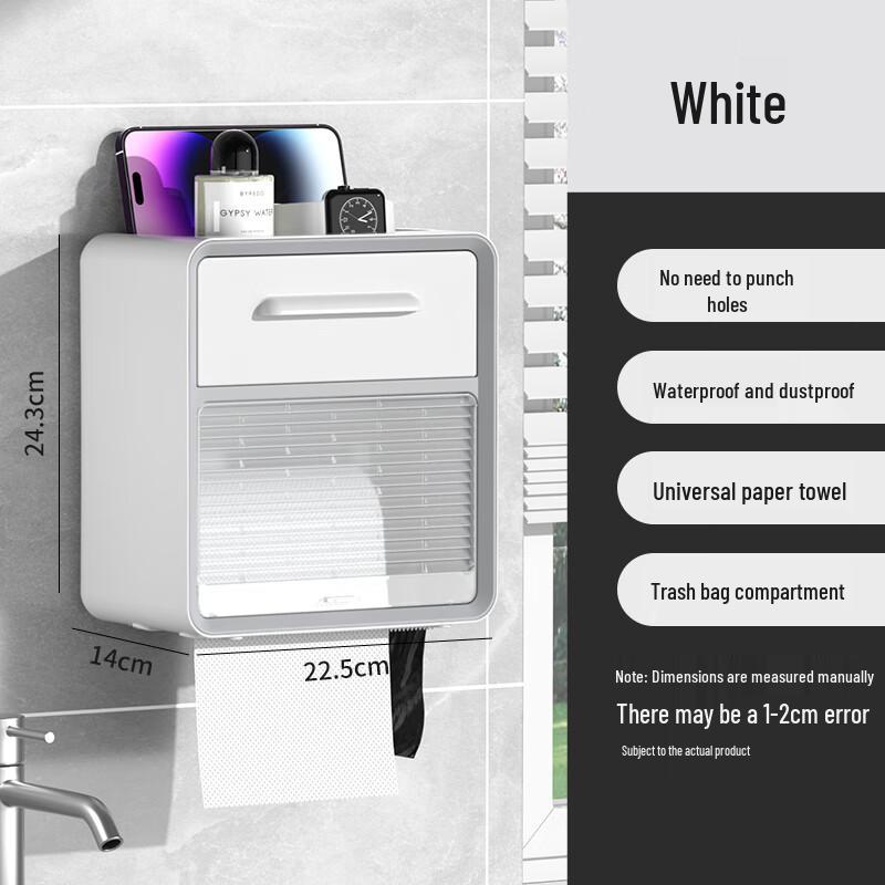 

Wall-Mounted Waterproof Bathroom Tissue Dispenser