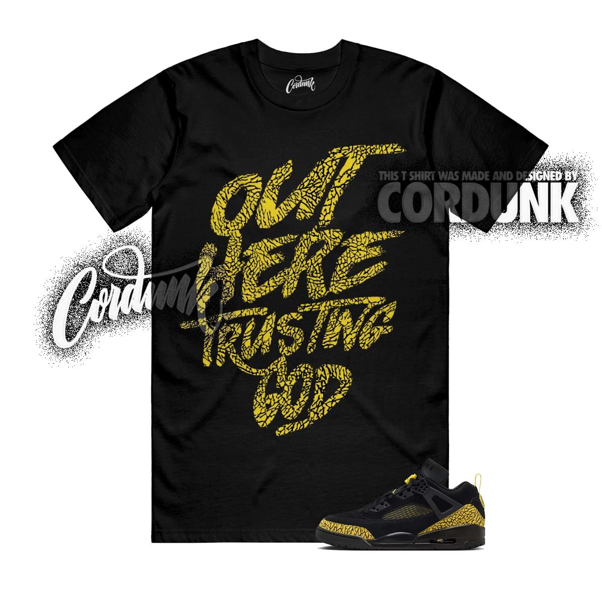 Spizike Low Thunder Speed Yellow Black Lightning Tour New Love T Shirt Match TG 120