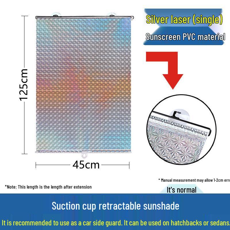 Automatic Retractable Car Window Sunshade and Insulation Curtain