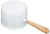 Posh Living PL Enamel Saucepan, Milk Pan, White, 680