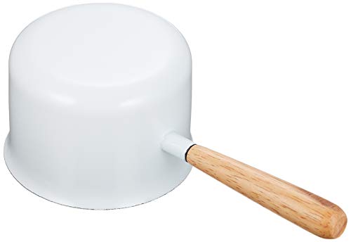 Posh Living PL Enamel Saucepan, Milk Pan, White, 680