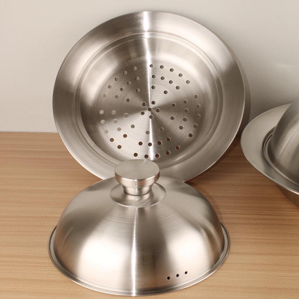 Deepened Flying Disc Steamer Rust-proof Steaming Plate Unique Steaming Rack  Egg Custard