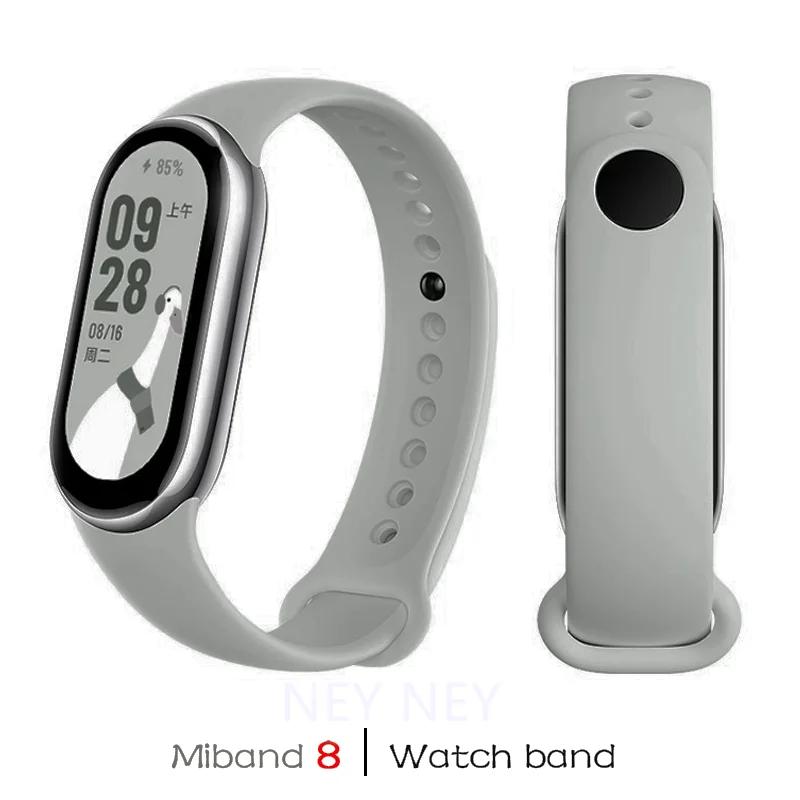 Sportarmband für Xiaomi Mi Band 8-9 NFC Armband Ersatz miband8 Silikonarmband Smartband 8 wasserdicht Uhrenarmbänder Zubehör