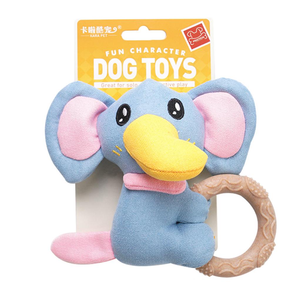 Manufacturer Custom Logo Rabbit Fox Elephant Lion Chew TPR Dog Squeaky Toys (as the picture,M)