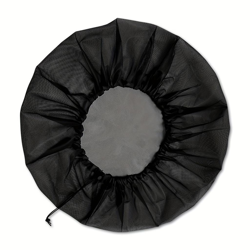 1Pc Rainwater Bucket Mesh Cover - Adjustable Rainwater Collection Tank Net To Prevent Leaves And Debris