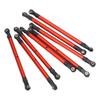 8pcs RC Link Rod Aluminum Alloy Linkage Rod End Kit Upgrade Parts for Scx10 313mm 110 Wheelbase
