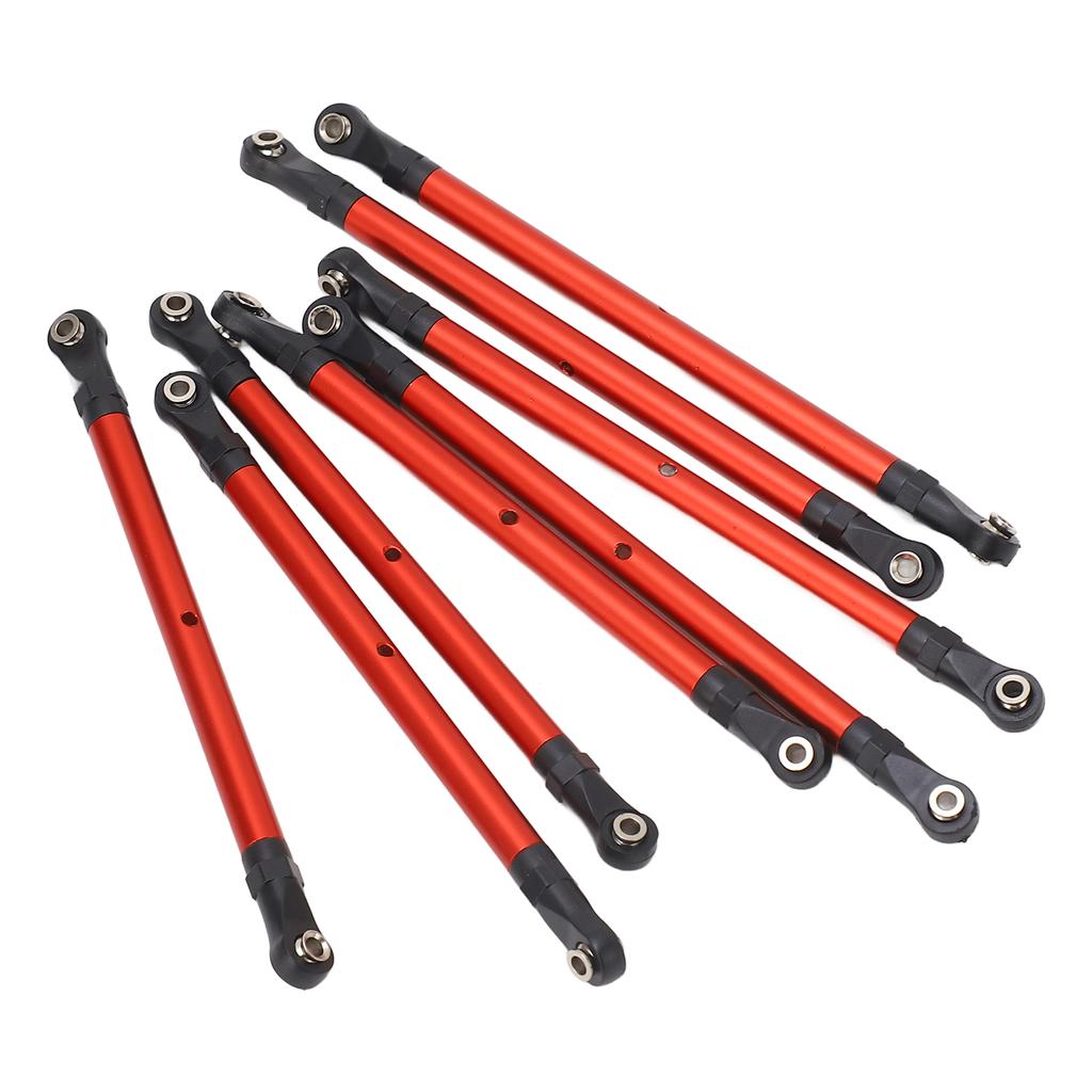 8pcs RC Link Rod Aluminum Alloy Linkage Rod End Kit Upgrade Parts for Scx10 313mm 110 Wheelbase
