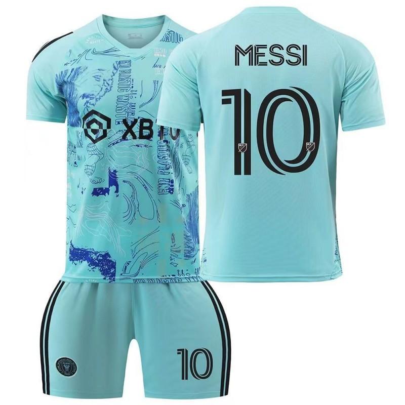 

2324 Miami Football Jersey No. 10 Messi Major League Children s Adult Training Dress Set Socks 20